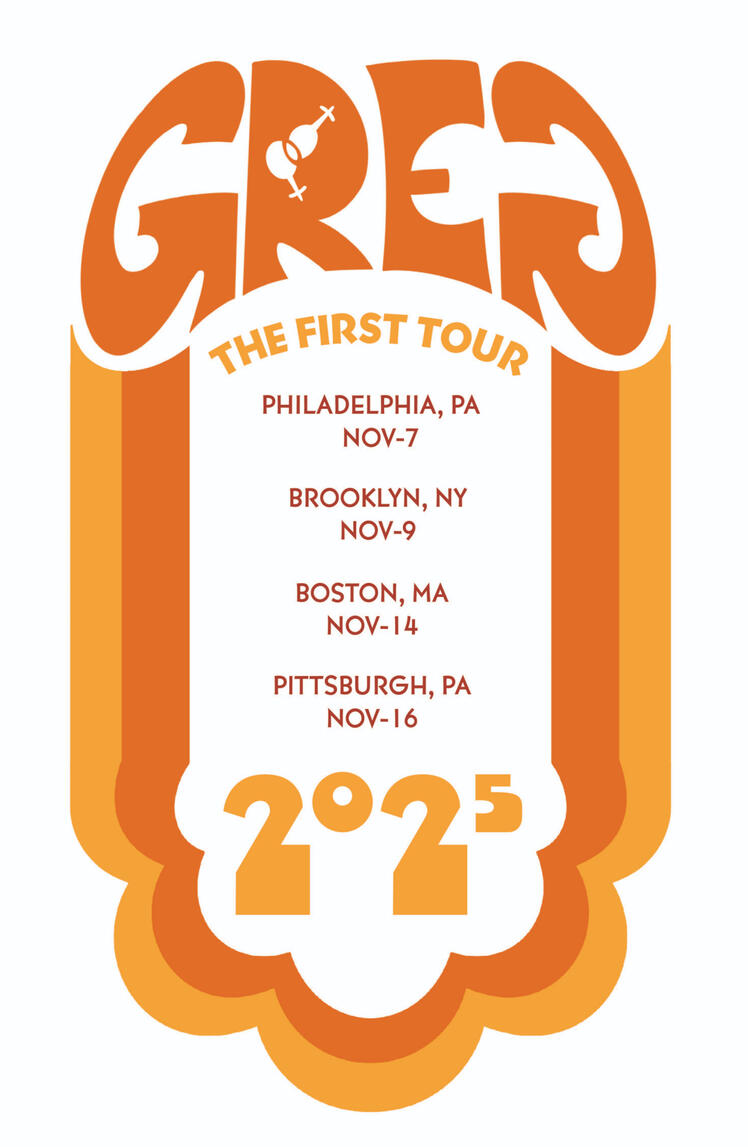 Back band tee design for fake band &quot;GREG&quot;