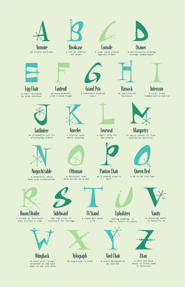 Hand-rendered Typographic poster