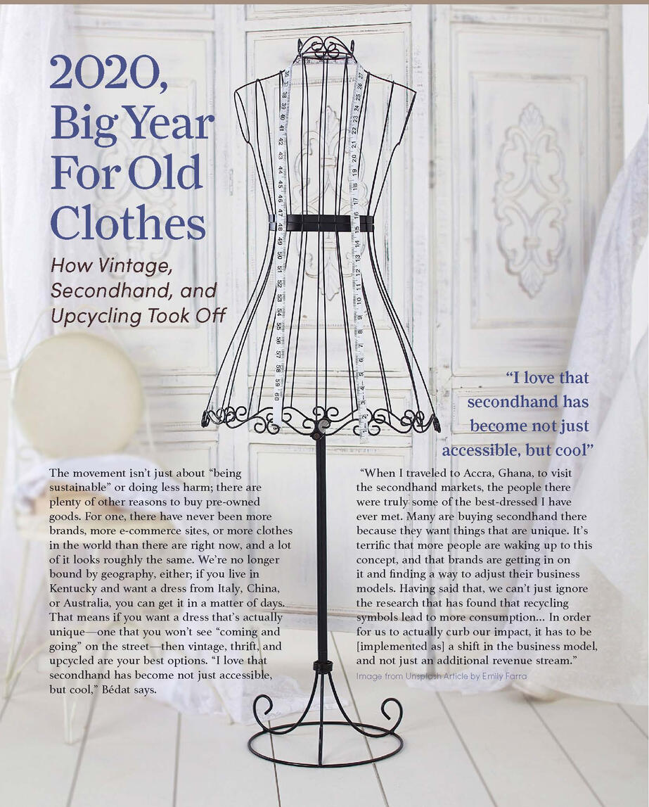 Single magazine page