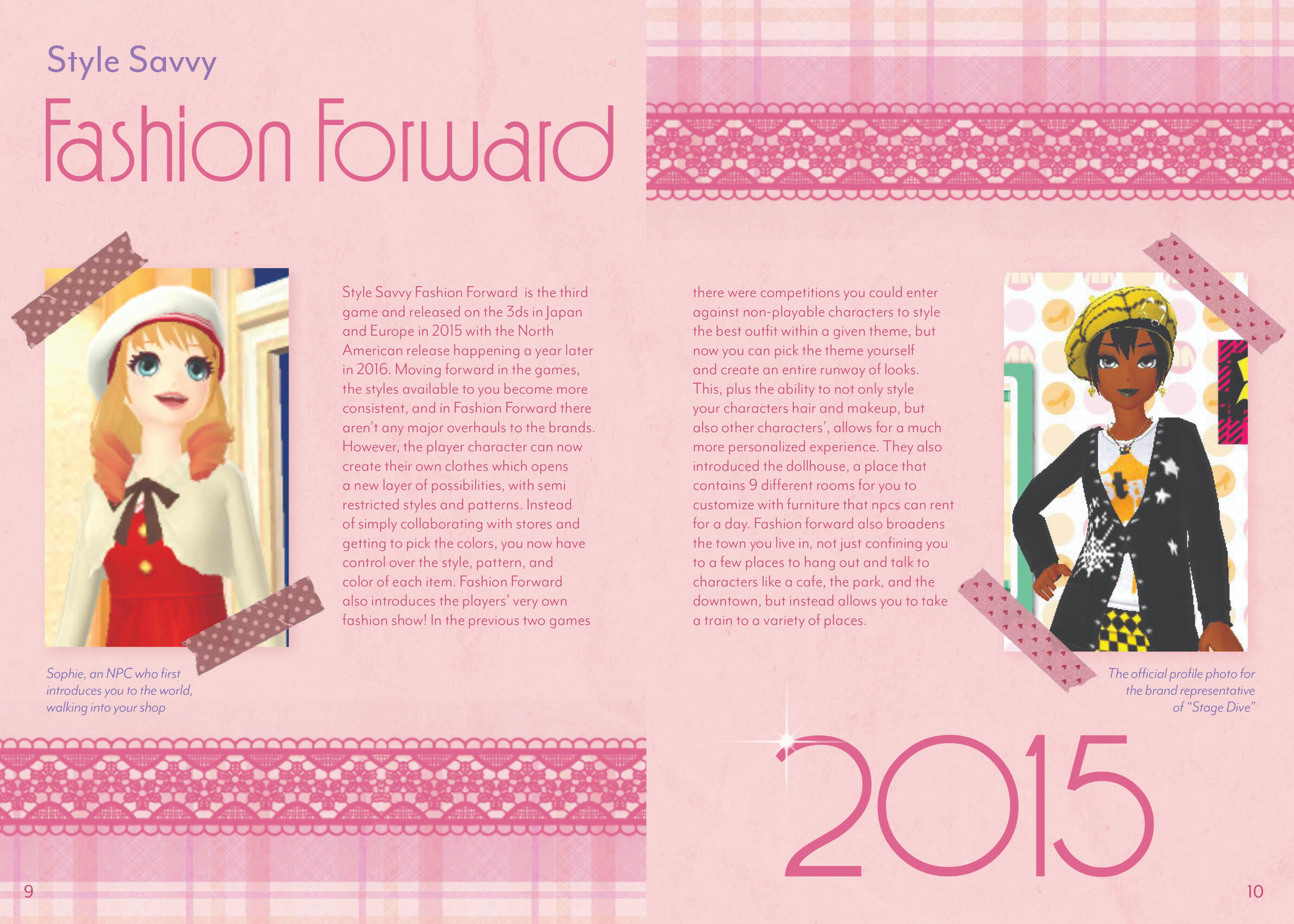 Pages 9-10 of &quot;Style Savvy: A Fashion Time Capsule&quot;
