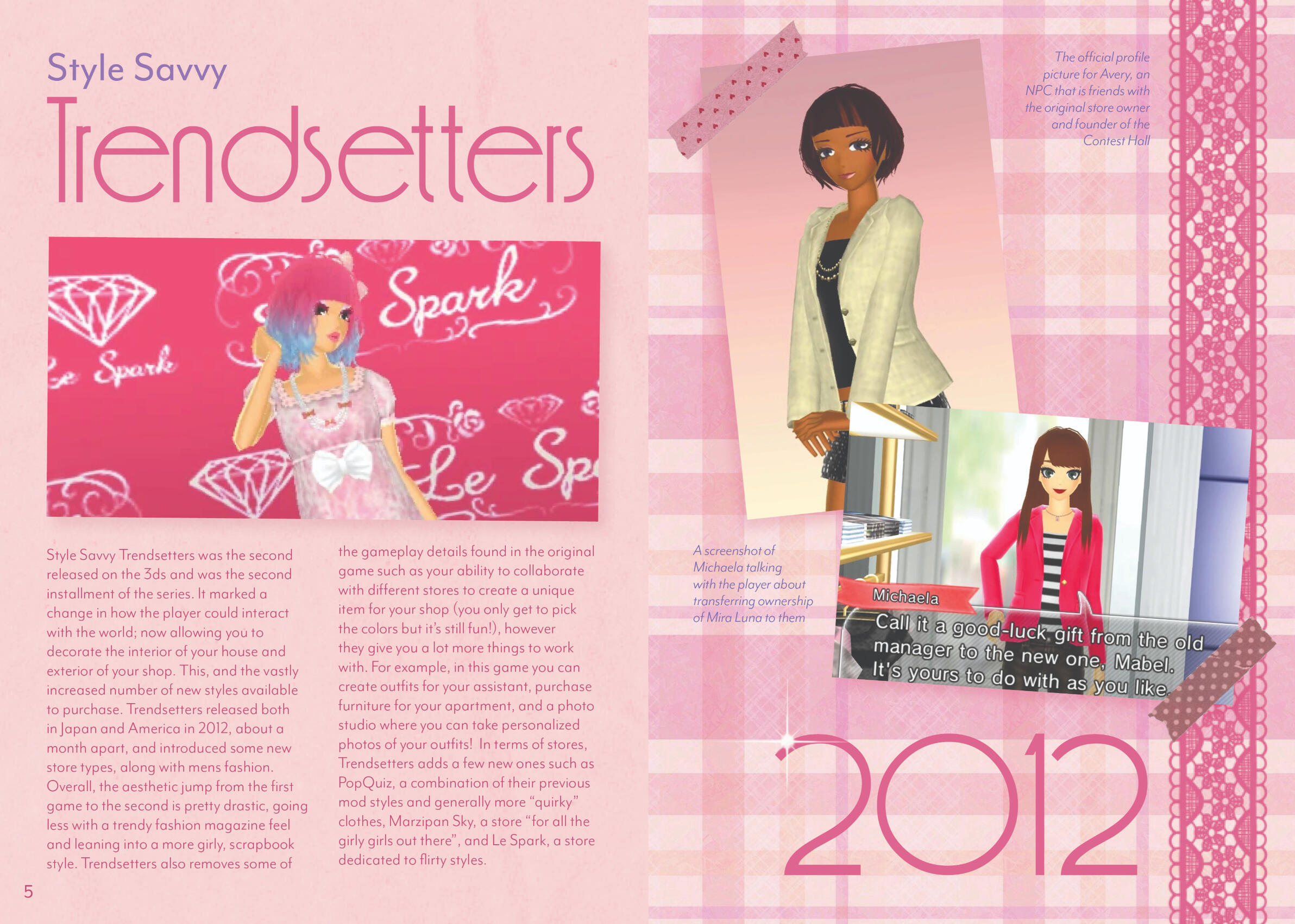 Pages 5-6 of &quot;Style Savvy: A Fashion Time Capsule&quot;