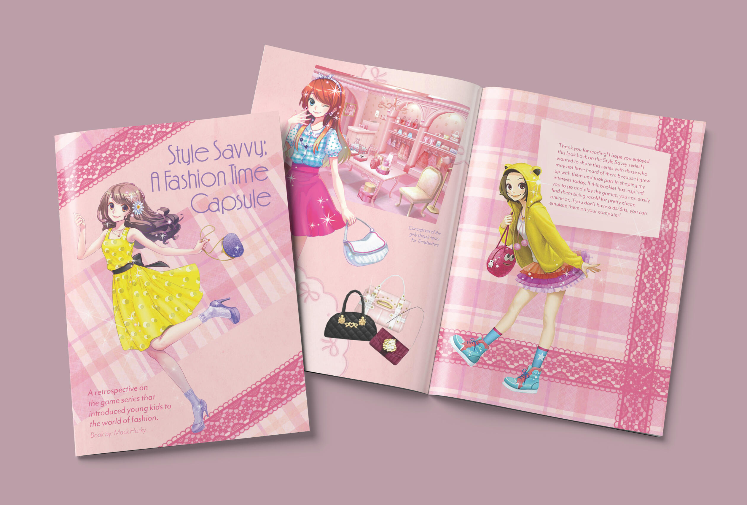 Mockup of &quot;Style Savvy: A Fashion Time Capsule&quot;