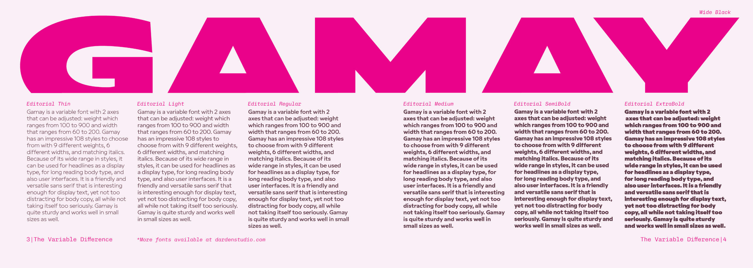 Pages 3-4 of &quot;The Variable Difference&quot;